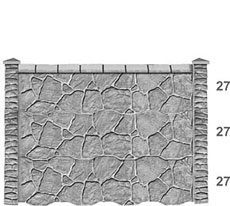 Betonzaun B21