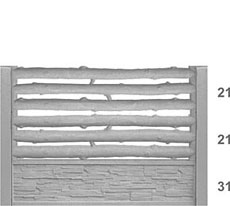 Betonzaun B45