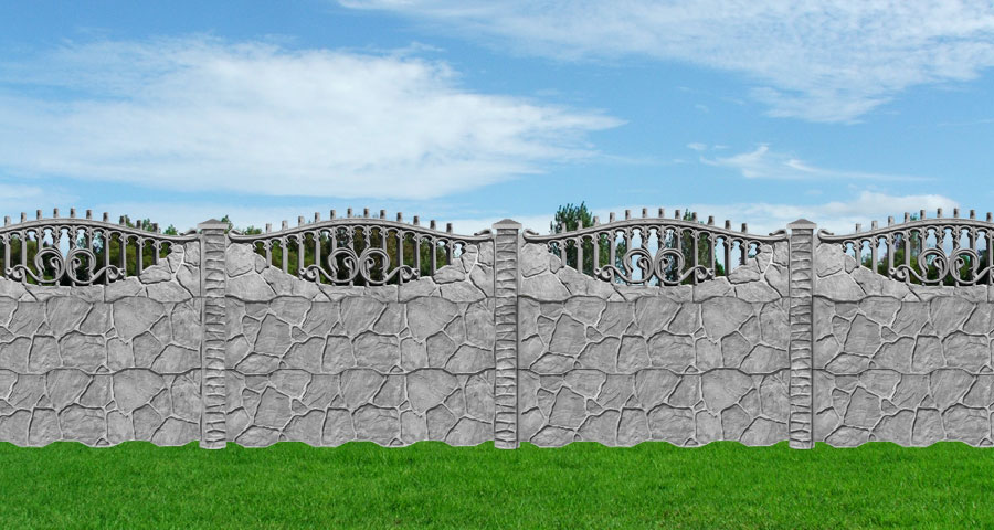 Betonzaun grosses Bild B13b