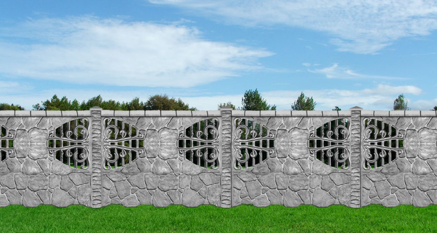 Betonzaun grosses Bild B14b