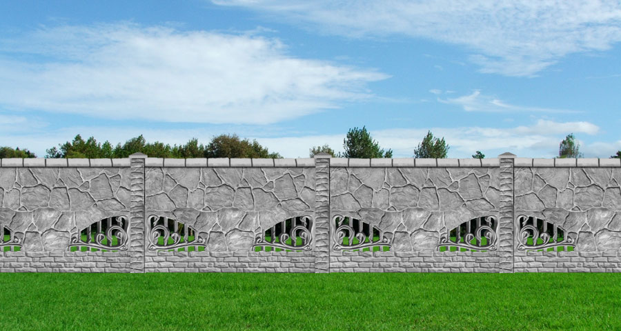 Betonzaun grosses Bild B20b 1