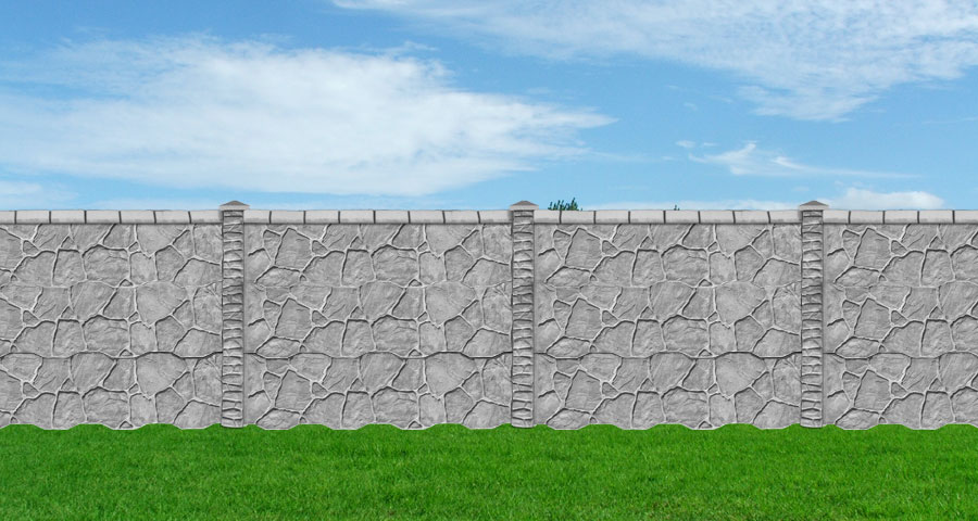 Betonzaun grosses Bild B21b