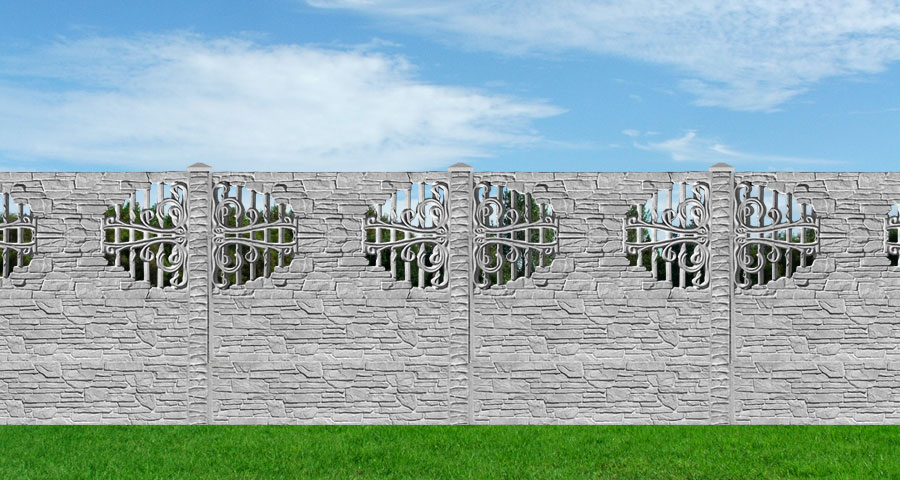 Betonzaun grosses Bild B26b