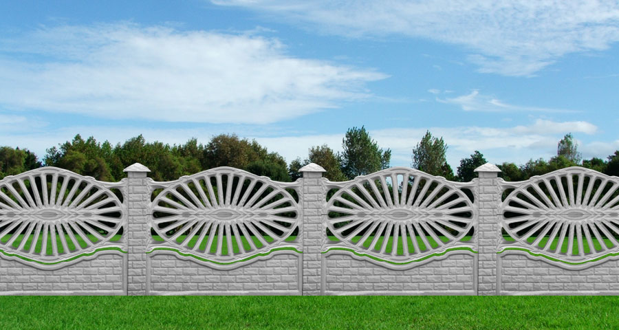 Betonzaun grosses Bild B35b