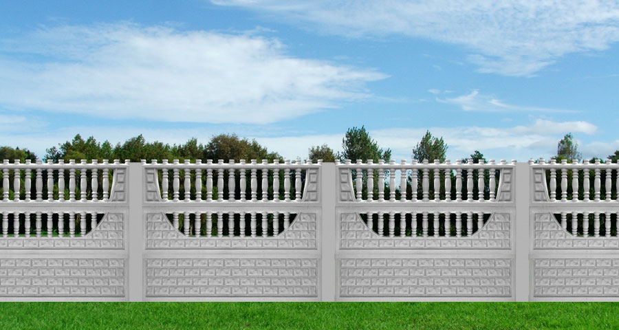 Betonzaun grosses Bild B39b