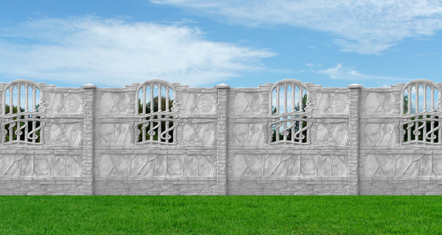 Betonzaun grosses Bild B9b