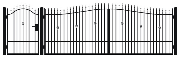 Gartentore - Eingangstore und Pforten 39 Flügeltor-Gartentor-Bremen-Feuerverzinkt-Pulverbeschichtet-Brando-GmbH6-1_p32
