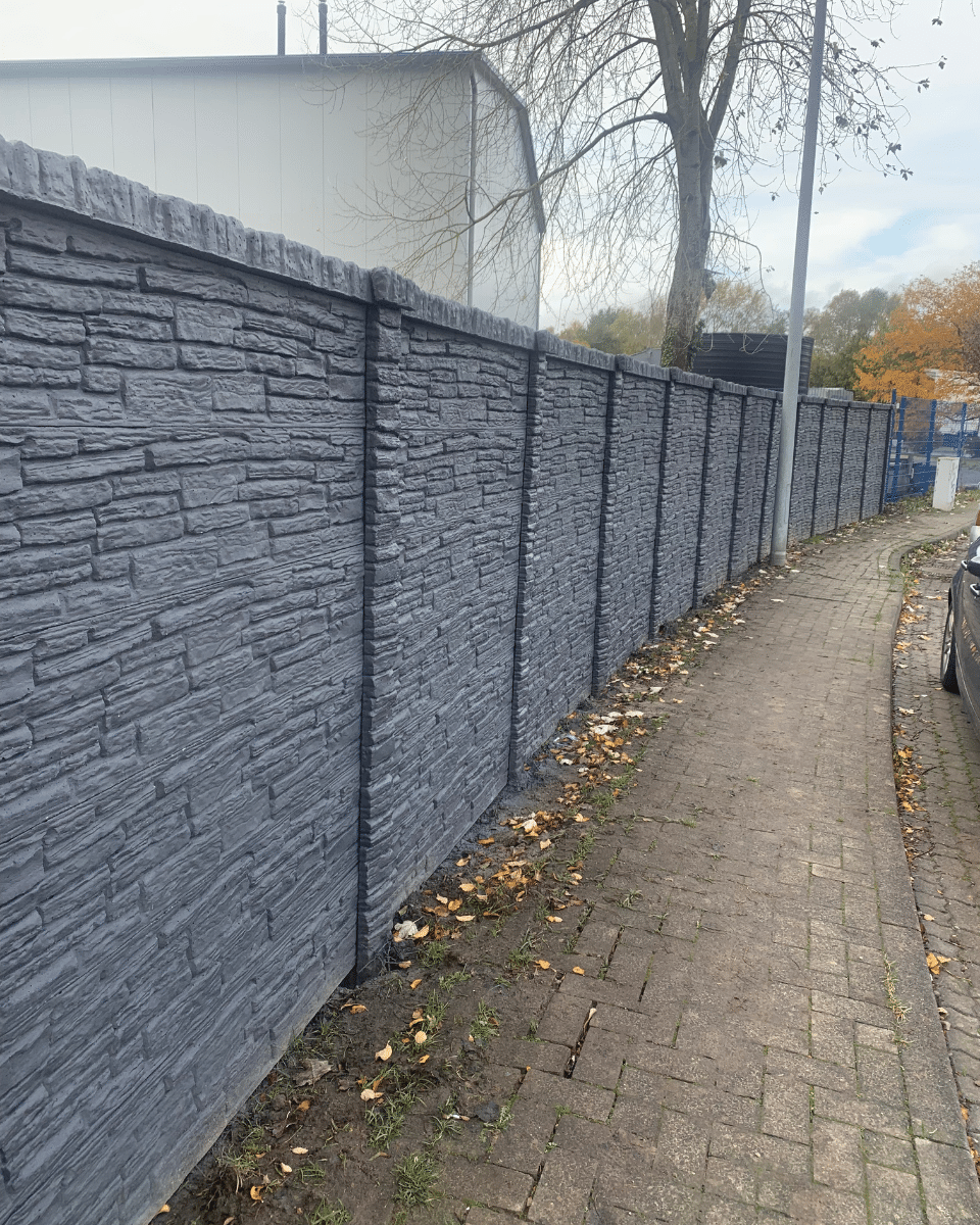 Betonzäune - doppelseitig Grundstücksabgrenzung - Brando GmbH